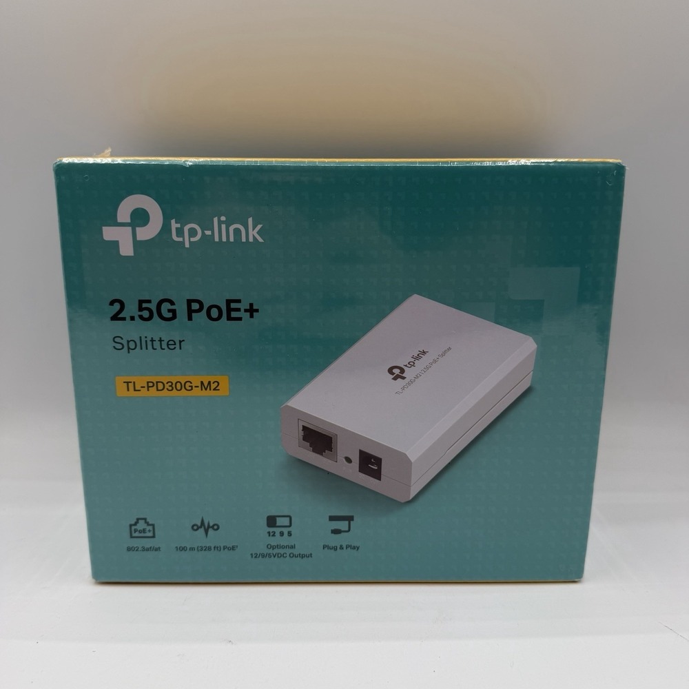 O-TP-Link TL-PD30G-M2 2.5G PoE+ Splitter‎ - New In Box
